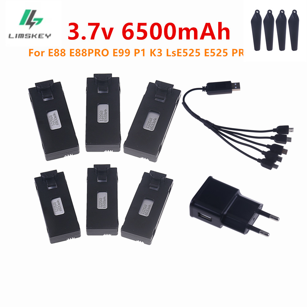 Eachine Drone E58 - Baterai Lipo 3.7V 6500Mah dan Pengisi