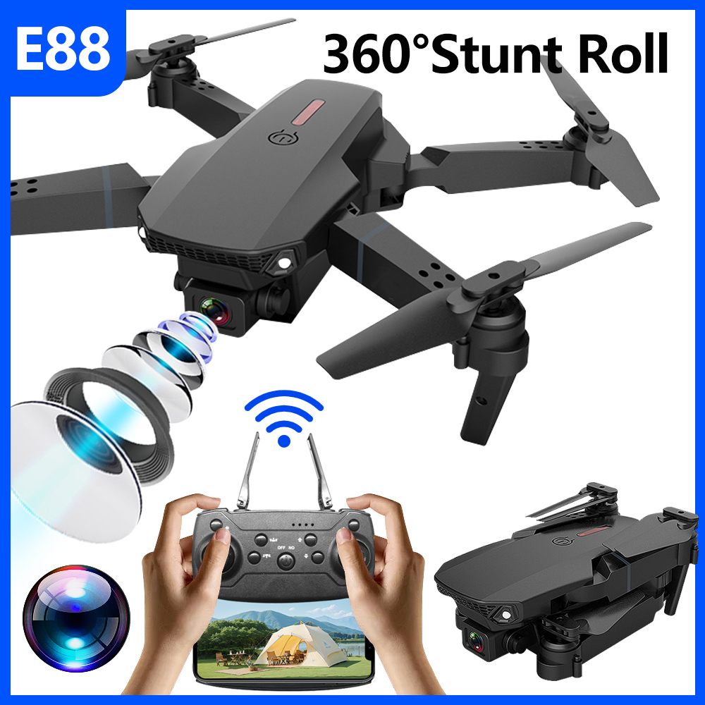 E88 Drone Mini UAV 360 Derajat - Eachine Drone E58 ulasan dan harga