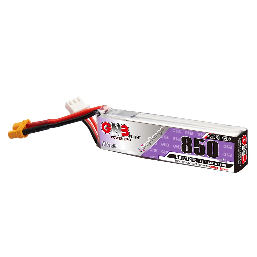 Baterai LiPo GAONENG GNB 850mA - Drone Kit Racing ulasan dan harga